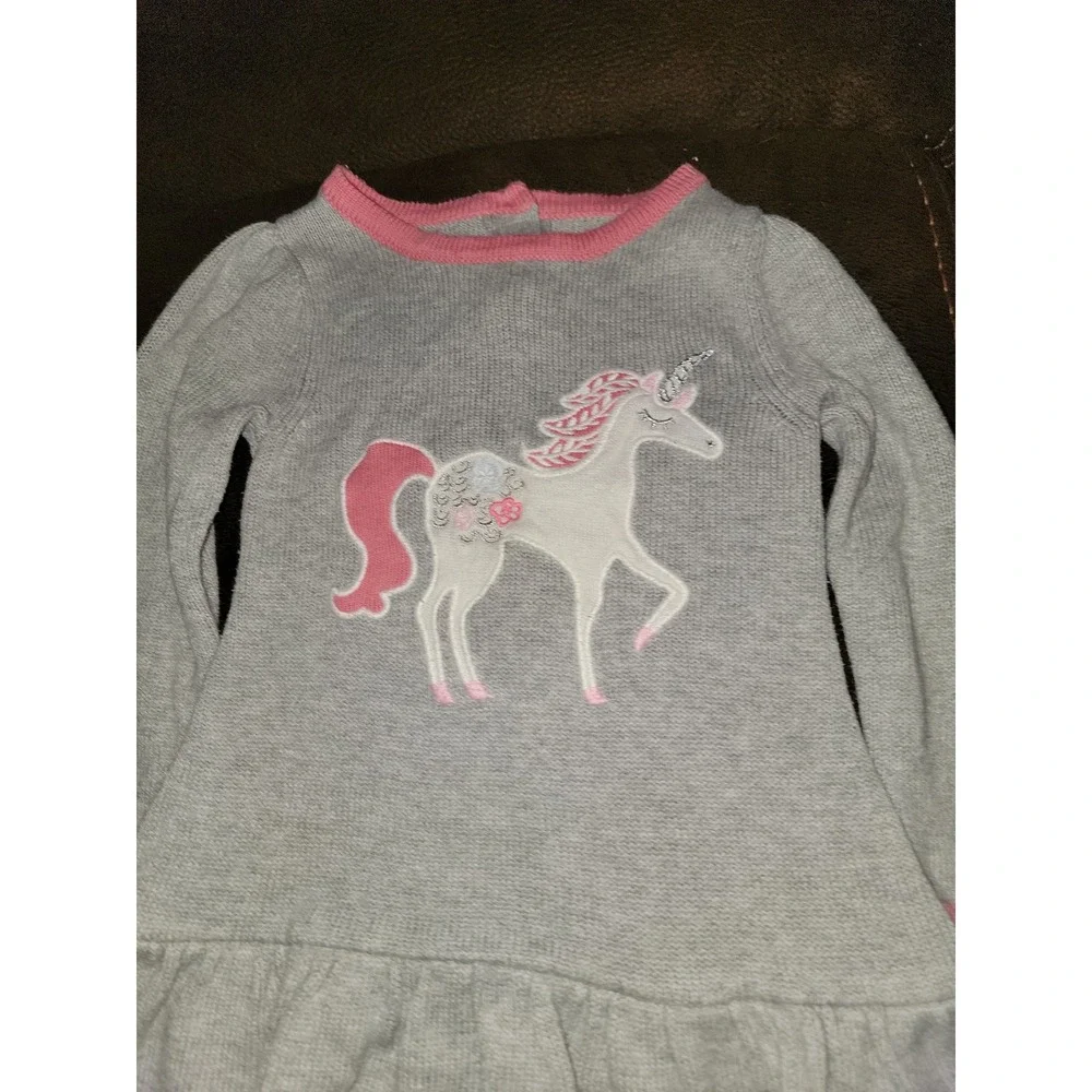 Gymboree outlet cozy fairytale unicorn sweater dress size‎ 18 24 months